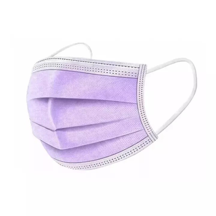 [ 1Kg = 10Box ] MASKER NON MEDIS 3PLY ISI 50PCS WARNA.