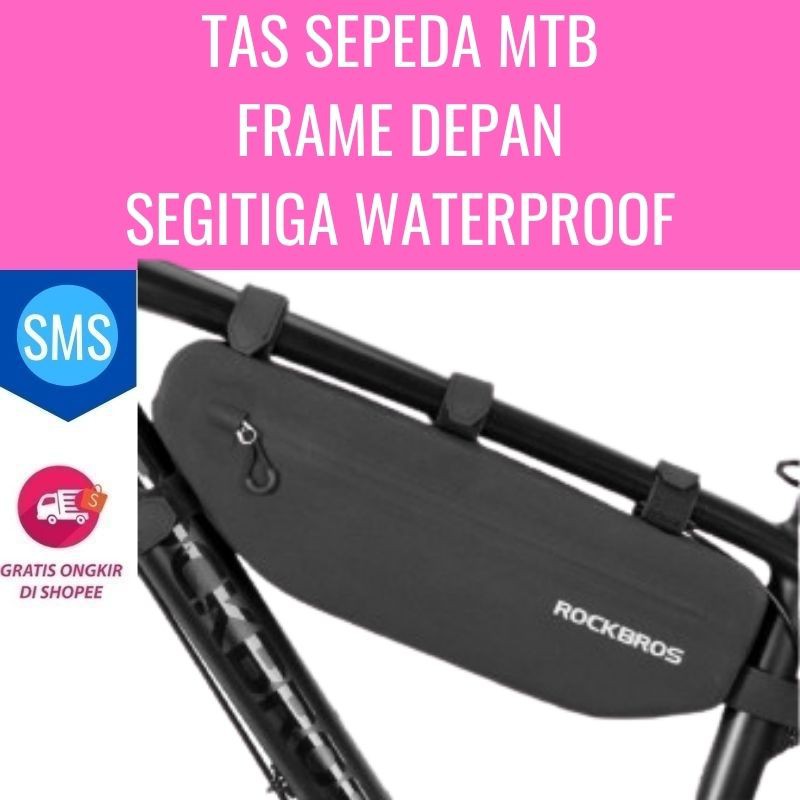 Tas Sepeda Frame Depan Segitiga MTB Waterproof Aksesoris Sepeda Gunung