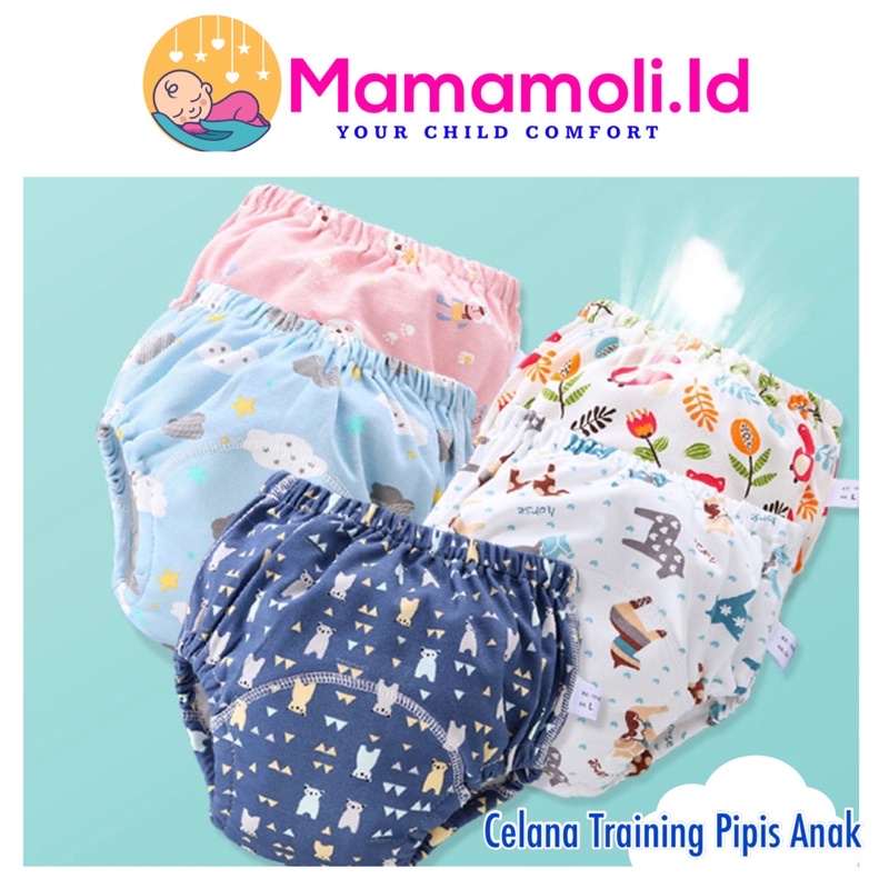 Training Pants Potty Pants 6 layer , Popok Celana , Toilet Training , Celana Training Pipis Anak , Celana Dalam Training Pipis Anak / Cloth Diaper / Clodi Training Pants, Celana Dalam Tatur Popok