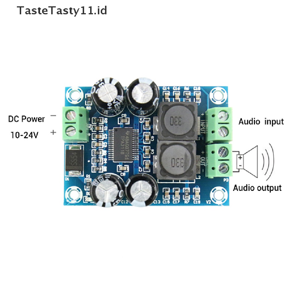 Modul Amplifier Digital 60w Tpa3118 Dc 10-24v Pbtl Mono Subwoofer
