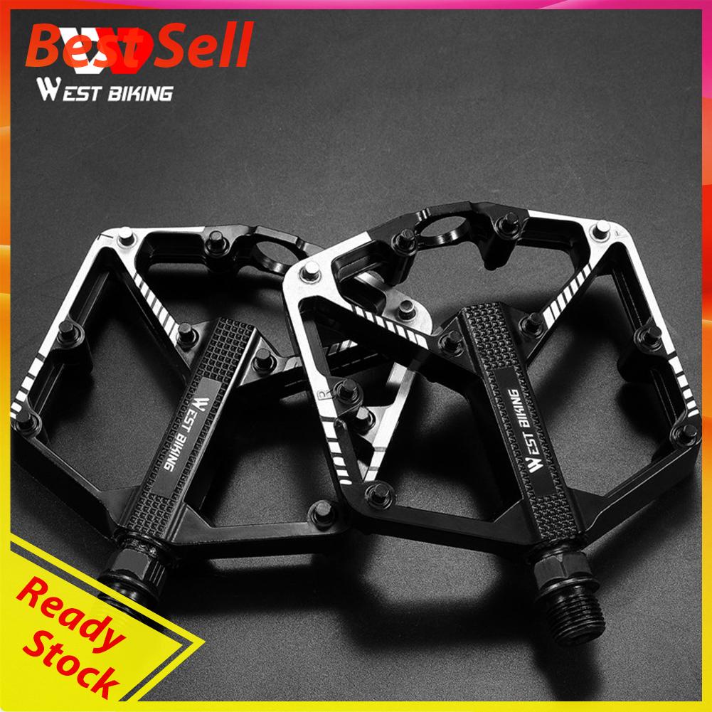 West BIKING Pedal Sepeda MTB Anti Slip Bahan Aluminum Alloy