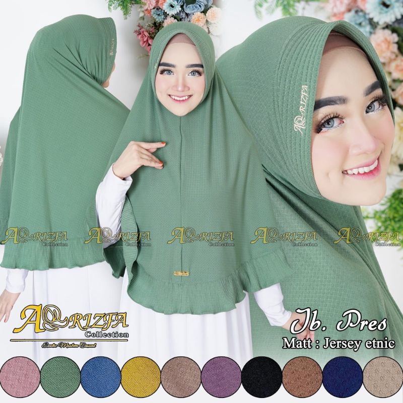 Jilbab Instan || Bergo Etnic jumbo By Ar-Rizfa || Hijab JErsey