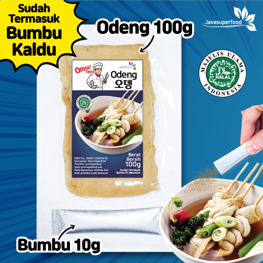 Oden Odeng 3 Lembar Eomuk Korean Fish Cake 100g + Bumbu [ Halal ]