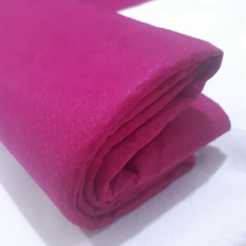 KAIN FLANEL / FELT IMPOR TEBAL 1 METER-MAGENTA