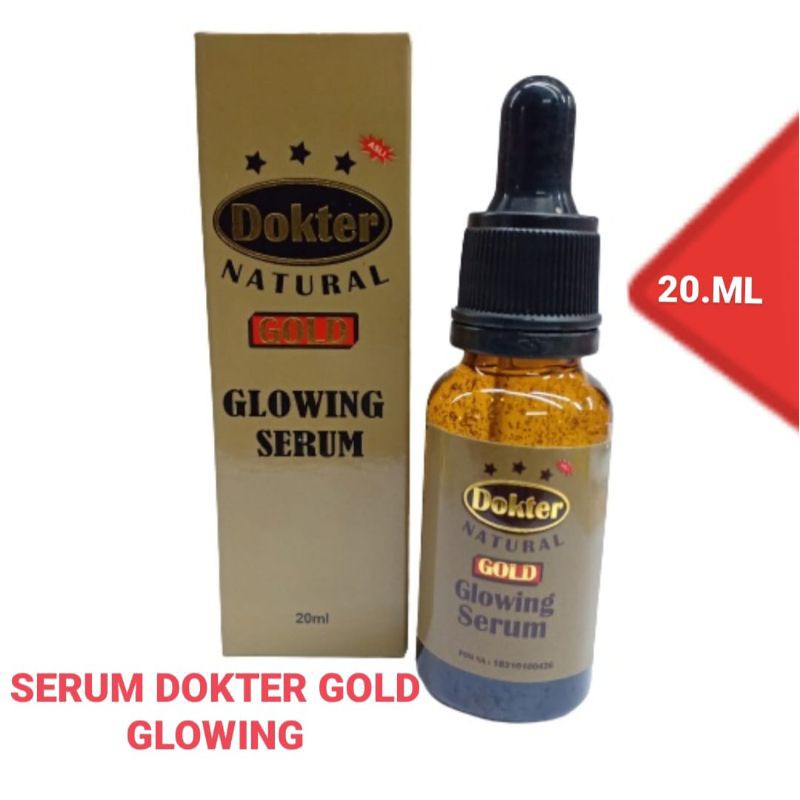 Serum Dokter Gold BPOM Dokter Natural Gold Serum 20ml - Serum Pencerah wajah