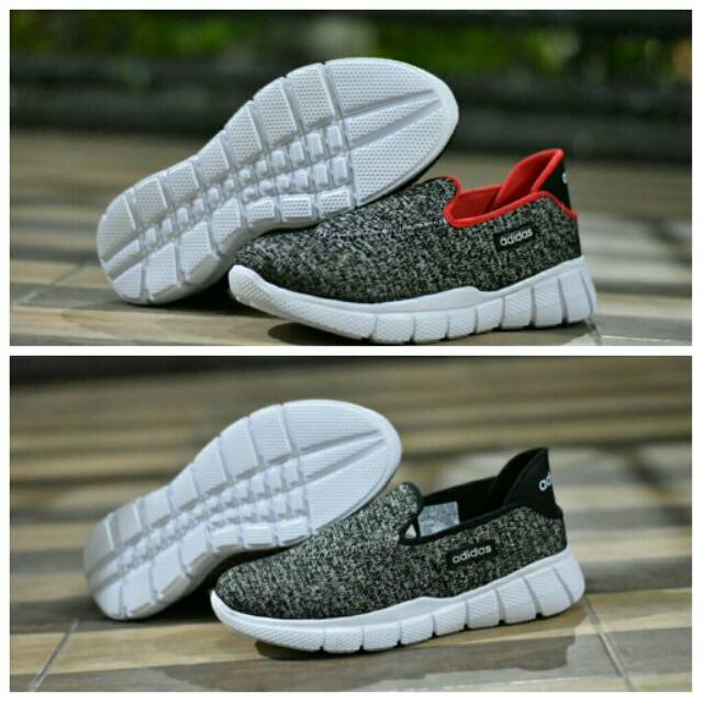 PREMIUM Sepatu sport casual adidas pria wanita slip on slop tanpa tali