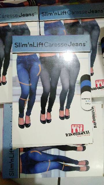 Slim'n Lift caresse jeans / Legging Import / Legging Pengecil Perut / Jeans / Legging Jeans