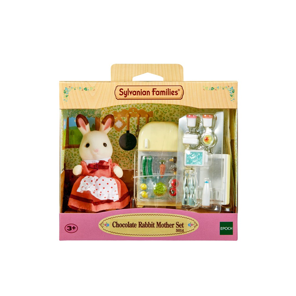 sylvanian families chocolate rabbit mother set