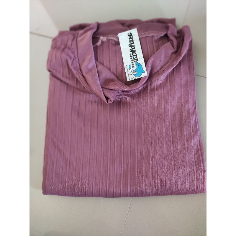 GAMIS PLISKET JUMBO MAYUNG / GAMIS PLISKET TALI  PITA LEHER / GAMIS PLISKET MURAH-Lavender