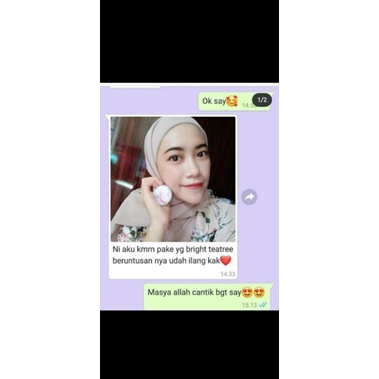 BRIGHT TEA TREE MARWAH SKINCARE FREE POUCH DAN SERUM GLASKIN