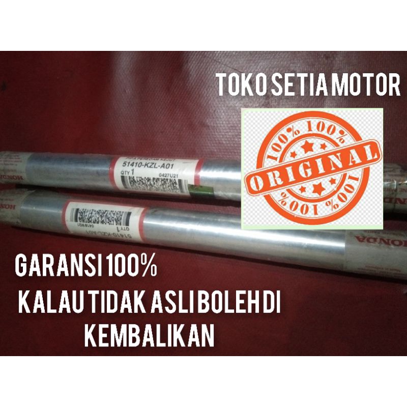 AS SHOCK DEPAN KZL,ASLI ORIGINAL AHM ,BISA UNTUK MOTOR BEAT FI ,SCOOPY,