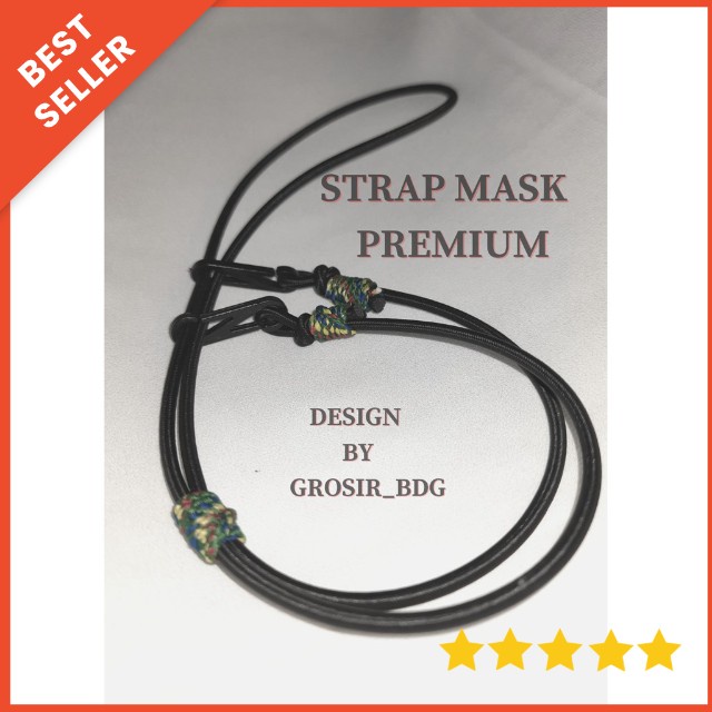 strap masker pria 2in1 motif /tali masker /gantungan masker /lanyard mask laki-laki dan perempuan