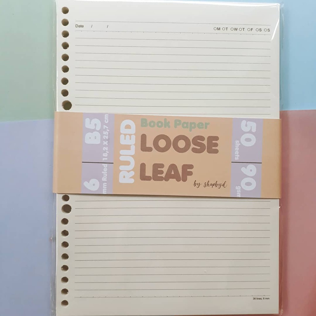 

Bookpaper Loose Leaf B5