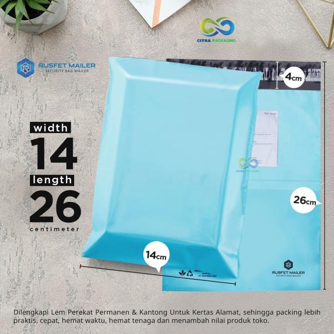 

AMPLOP PLASTIK PACKING POLYMAILER POLOS u/ PENGIRIMAN ONLINE SHOP - 14 x 26, Cutie Pink bisa cod
