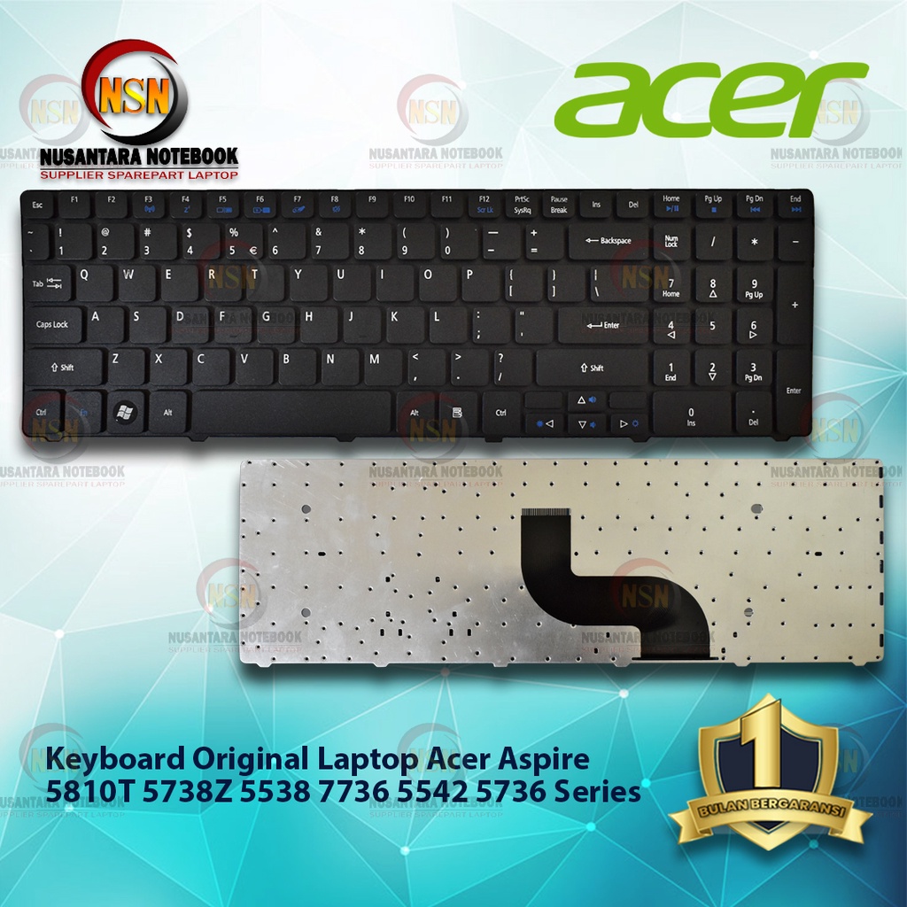 Keyboard Acer Aspire 5810t 5738z 5538 7736 5542 5736 Series