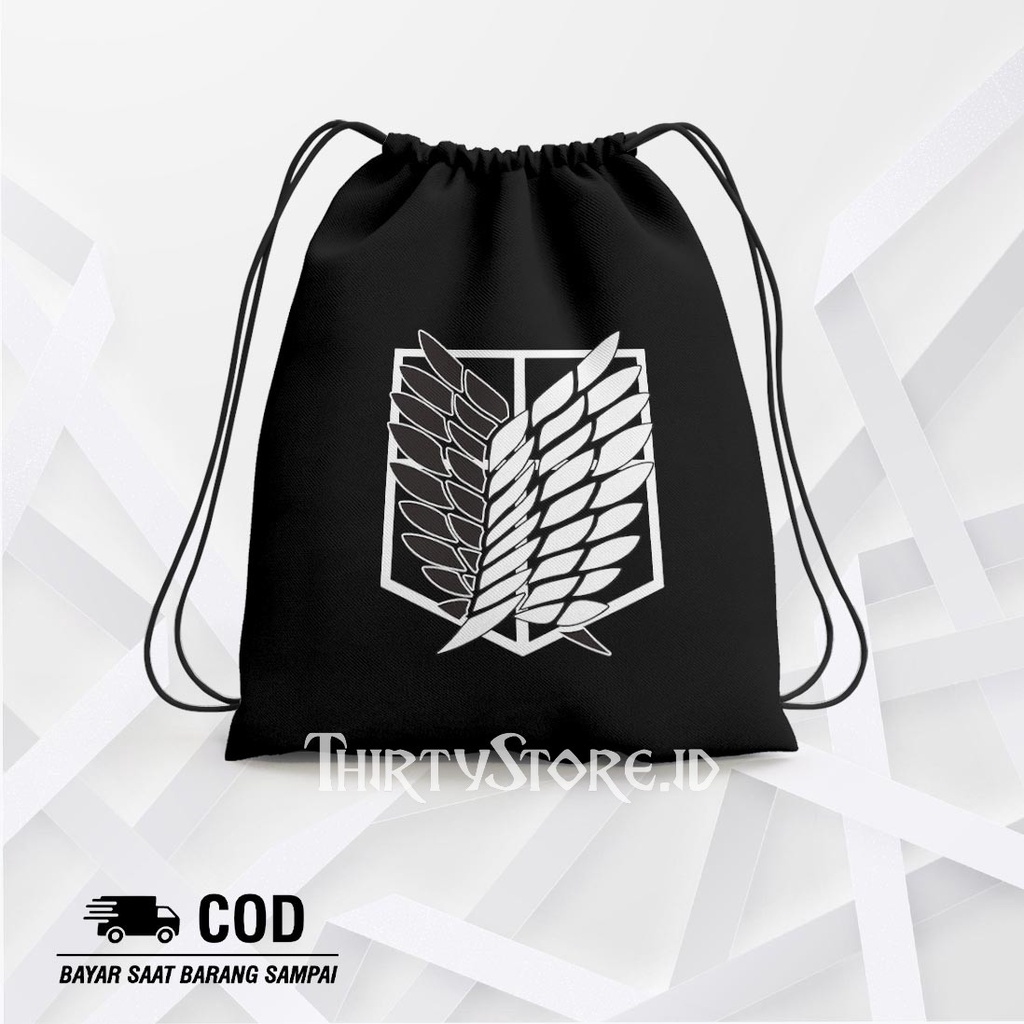 Tas Serut Karakter Little Dino Part 1 Stringbag Untuk Sekolah Olahraga Pria Wanita | Devva.id