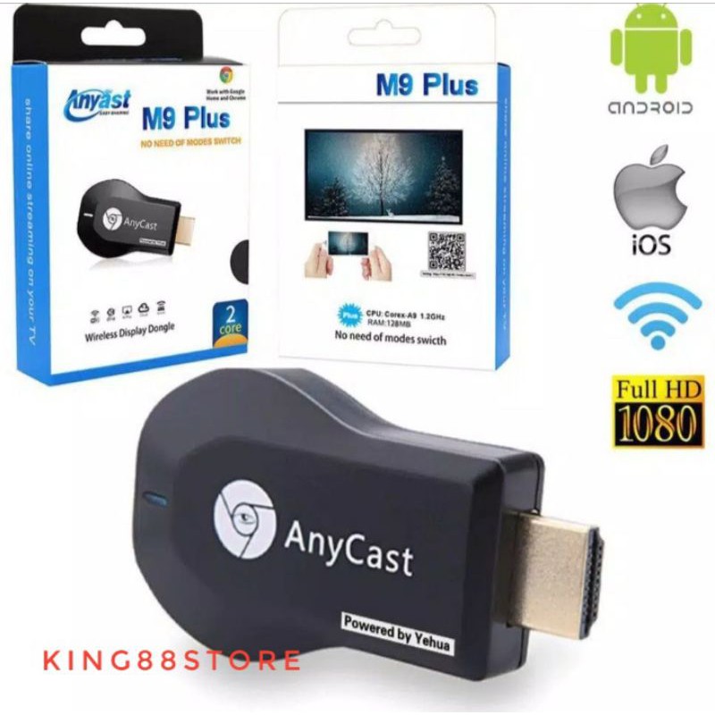 ANYCAST DONGLE M9+ 1080P WIFI WIRELESS DONGLE ANYCAST