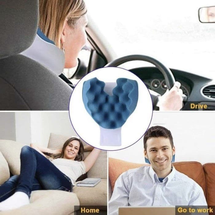 Bantal Terapi Leher C-Rest Neck Massage Pillow