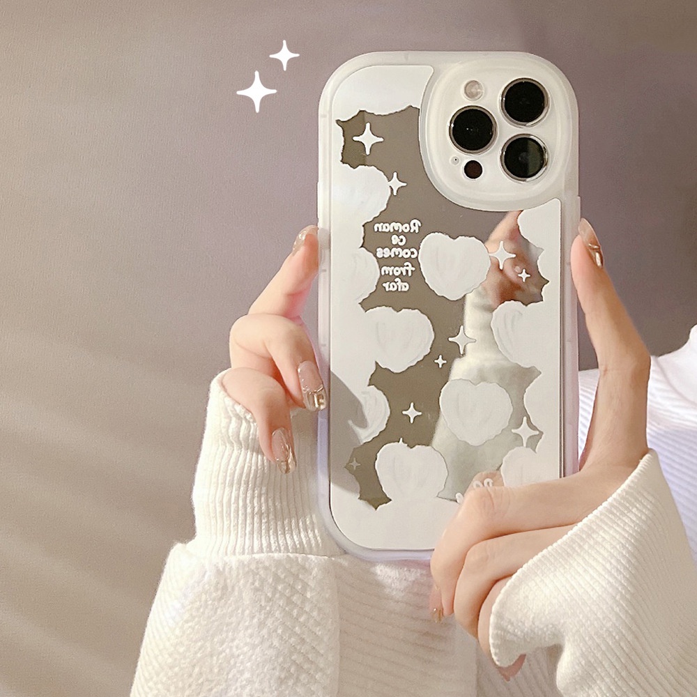 Casing Iphone 11 8 7 Plus SE2 XS XR 12 13 Mini PRO MAX Motif Love Cloud