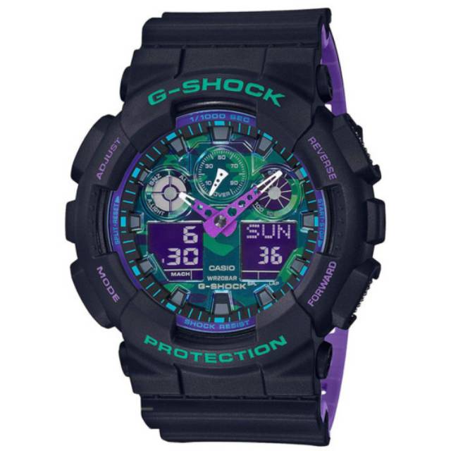 Jam Tangan Pria Casio G-Shock GA-100BL-1ADR Original