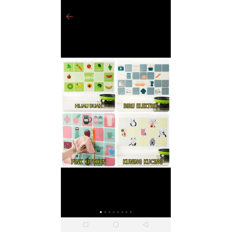 stiker dapur anti minyak/stiker dapur anti api