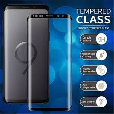 Temperglass Full Lengkung S9 S9plus A8 A8plus Hitam