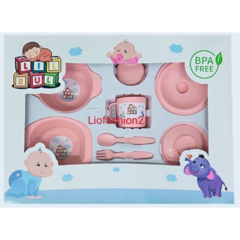 Feeding SET LIL BUL Ukuran Besar /jumbo Tempat Makan bayi Anak Bayi BPA FRE