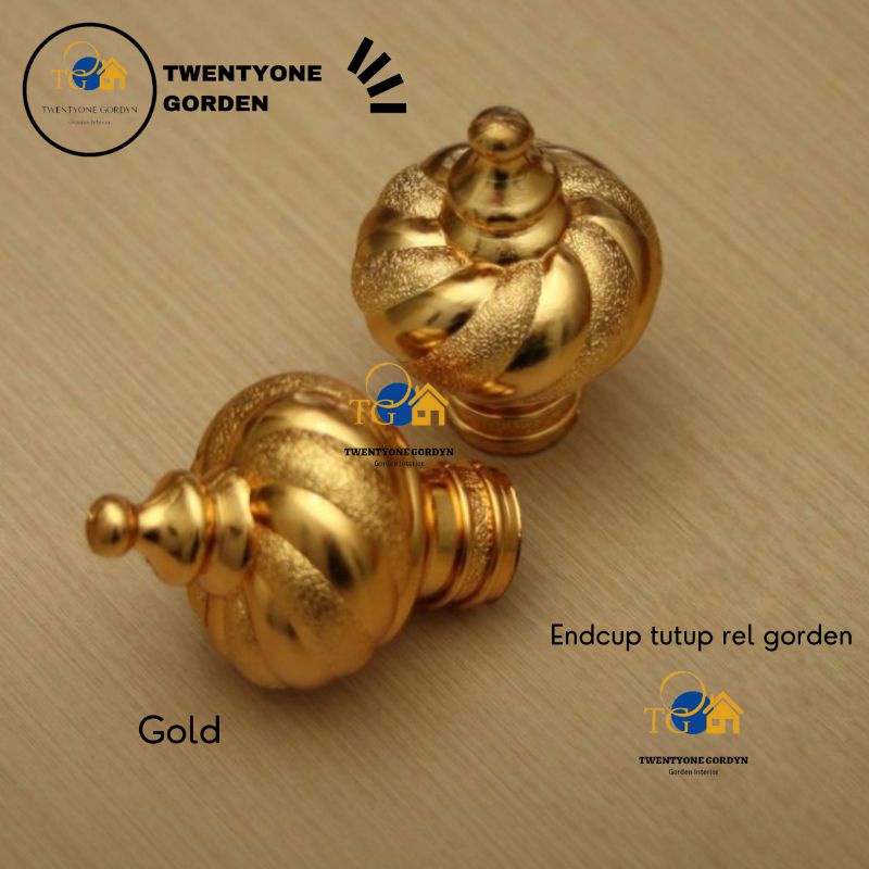 Endcup tutup gorden mahkota mewah | Endcup gorden | Tutup pipa gorden