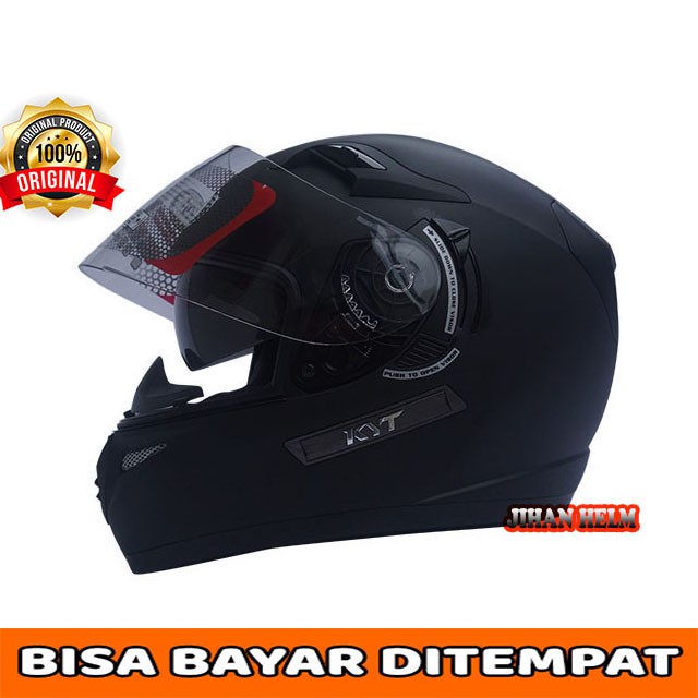 HELM KYT / HELM / HELM KYT FULL FACE K2 RIDER BLACK DOFF TERLARIS