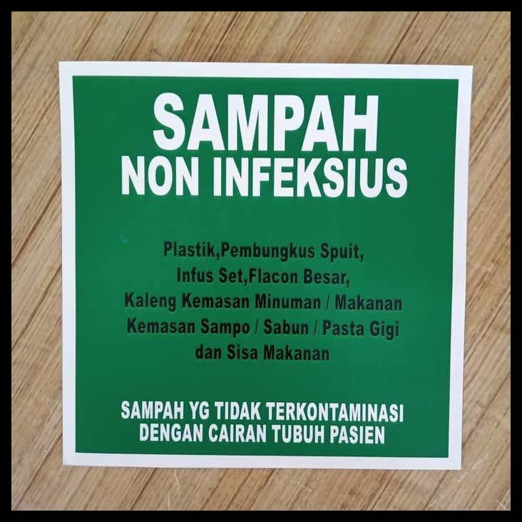 

Stiker K3 Rambu Safety Sampah Non Infeksius - 15X15