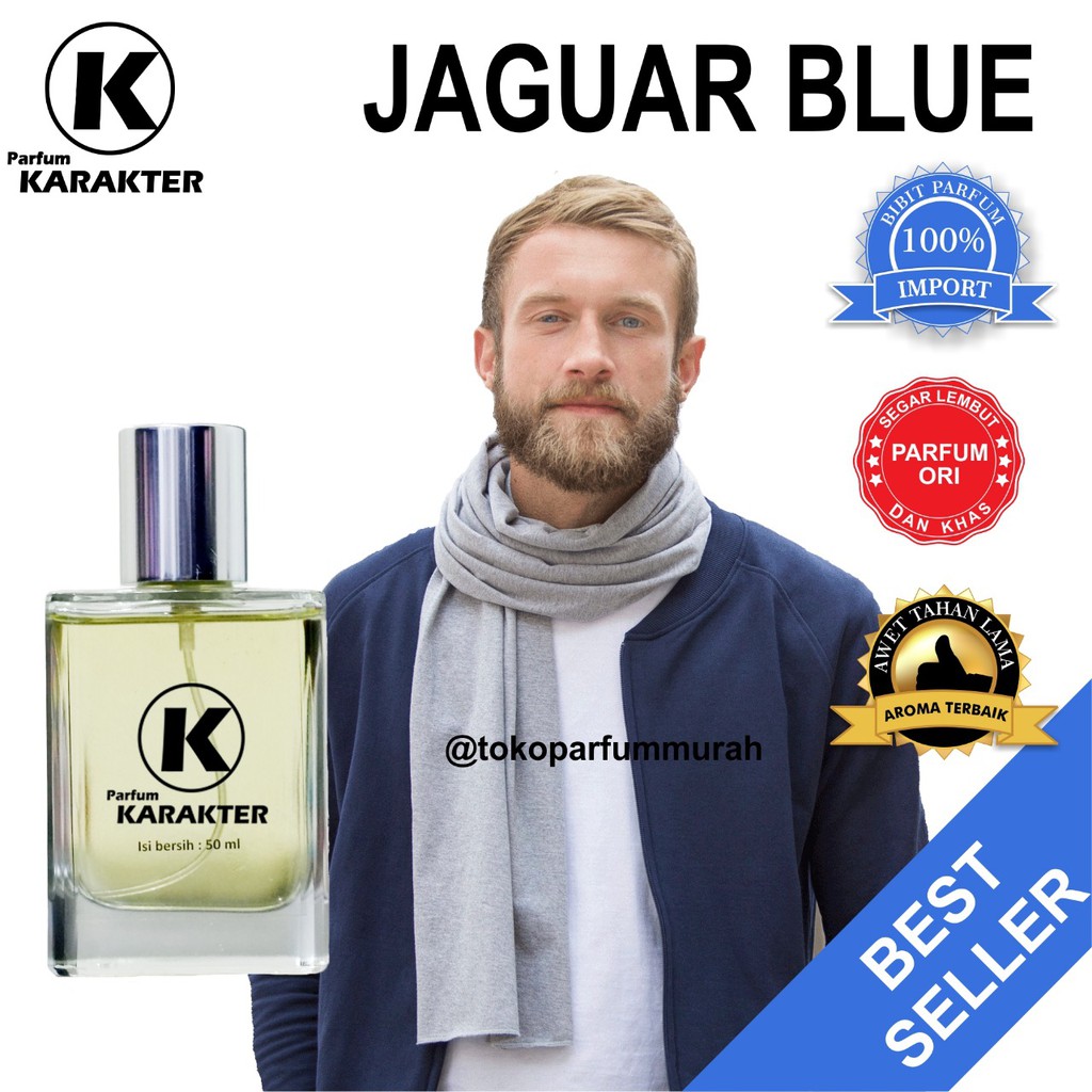 Parfum Cowok Aroma Jaguar Blue  Bibit Import Wangi &amp; Tahan Lama Kemasan  30ml | Bisa Cod | Terlaris