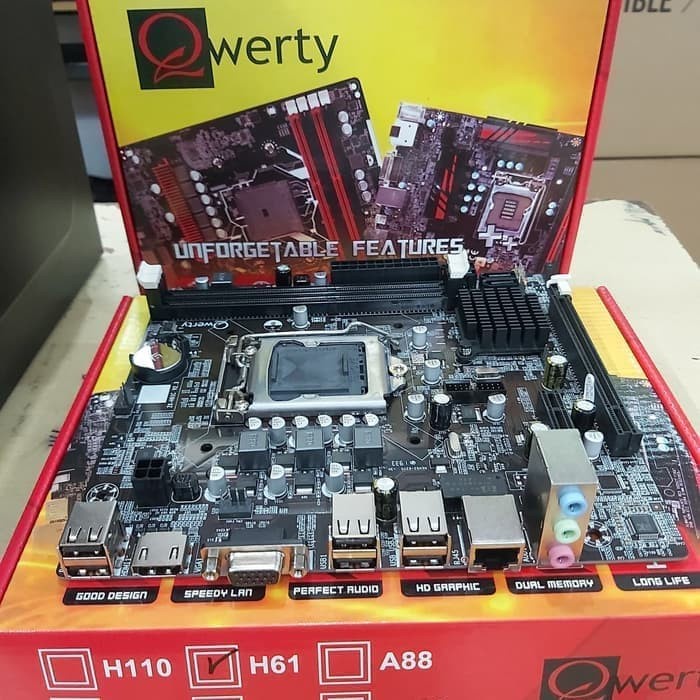 Motherboard Qwerty H61 Socket LGA 1151 DDR 3