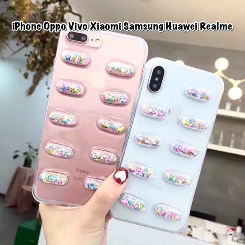 Capsule Meses Case iPhone Oppo Vivo Xiaomi Samsung A01 A31 A51 A71 A50 A21s A80 A10s A20s A80 M51 S9