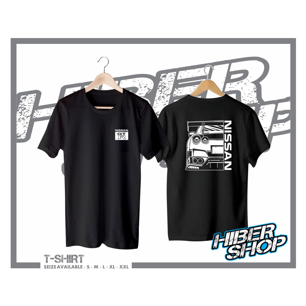 KAOS / BAJU / T-SHIRT NISSAN GTR R35 JDM KAOS MOBIL AUTOMOTIVE MURAH - HIBER SHOP