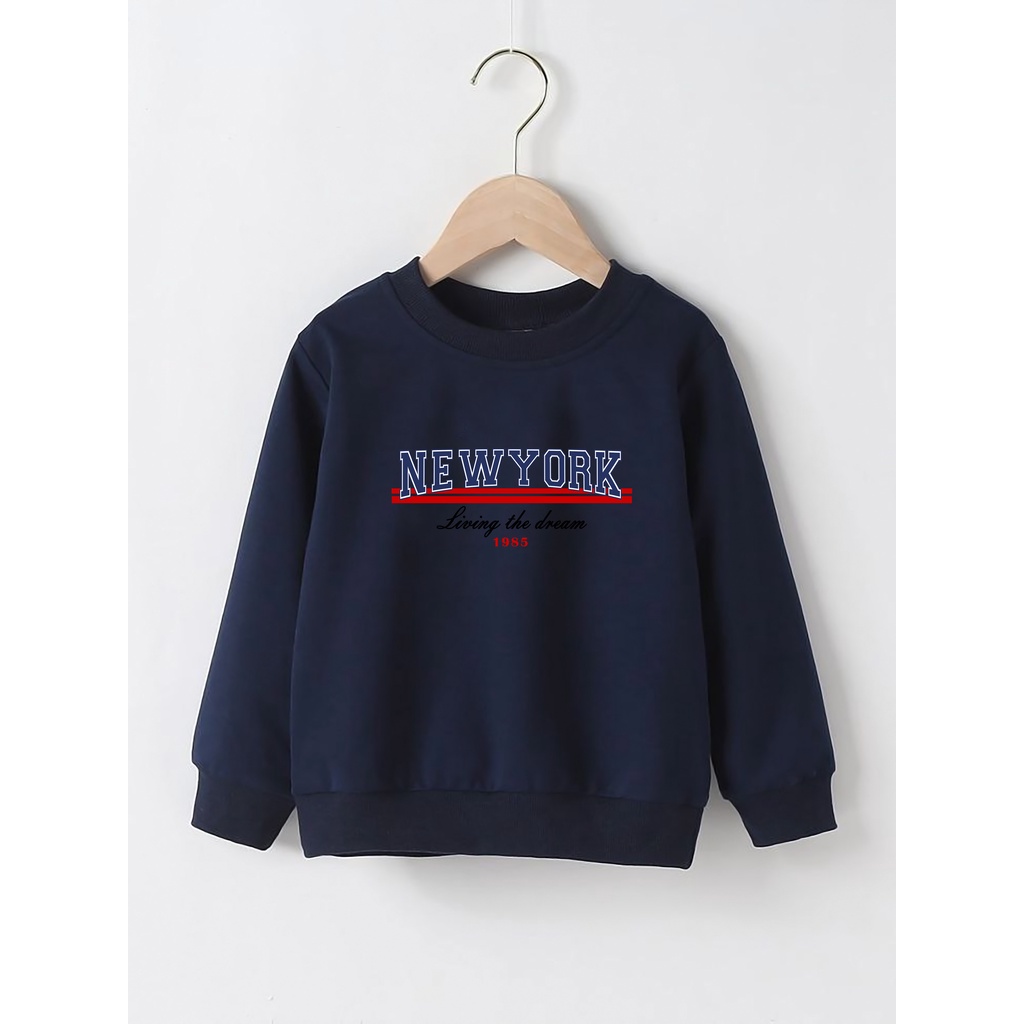 SWEATER anak laki laki usia 2 - 12 tahun jaket switer anak perempuan new york living