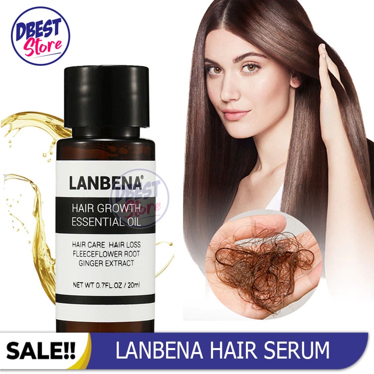 DBEST - [ BISA COD ] Lanbena Hair Growth Oil Serum Ampuh Menumbuhkan Rambut Botak &amp; Mencegah Kerontokan