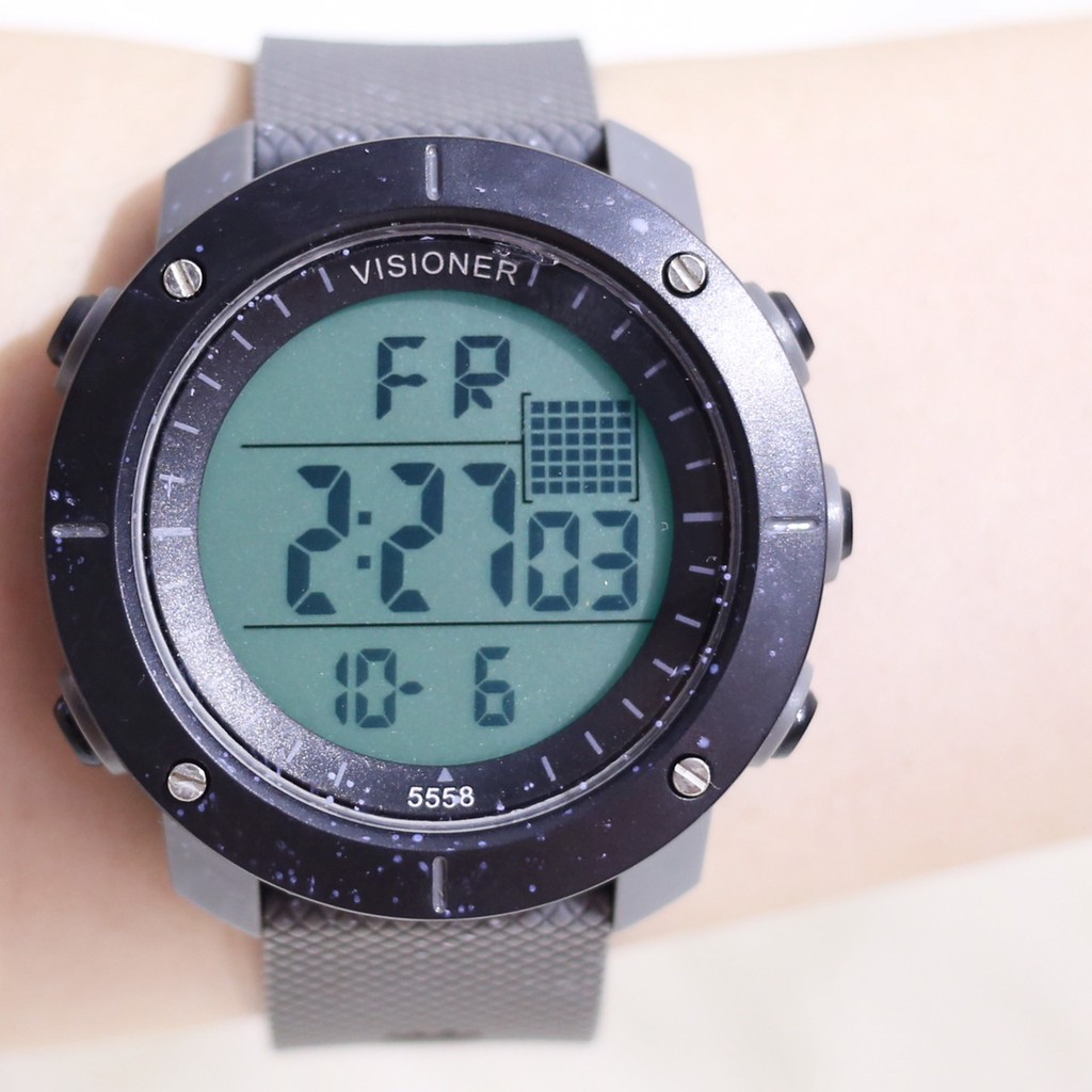 Jam tangan ORIGINAL VISIONER unisex pria wanita ANTI AIR GARANSI 1 TAHUN loreng army free box VS010