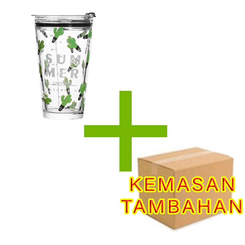 Gelas kaca * tumbler * Gelas ukur * Gelas Gambar lucu * 450ml-YS-19-1/PENGAMAN