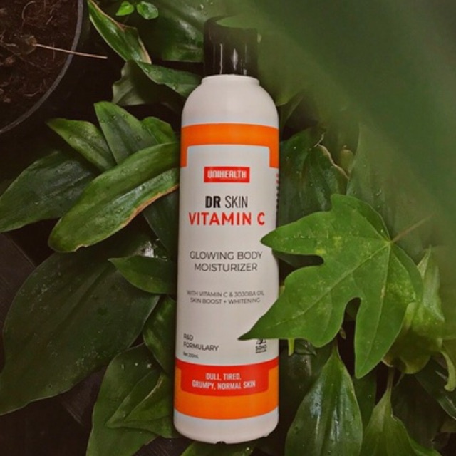 Dr.skin vitamin C glowing body moisturizer | unihealth | 250mL | PROMO
