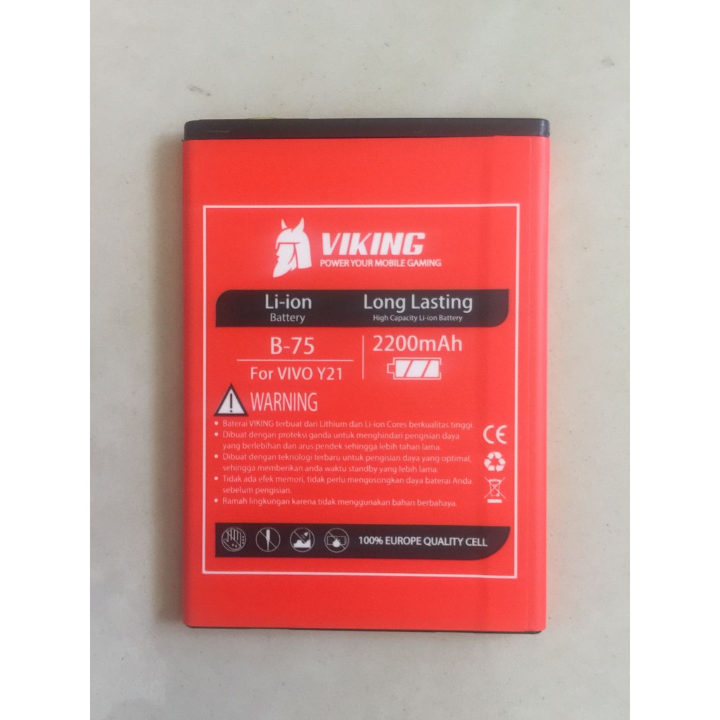 Baterai Double Power 2200mAh Viking Vivo Y13 Y15 Y21 Y22 B-75 Batre