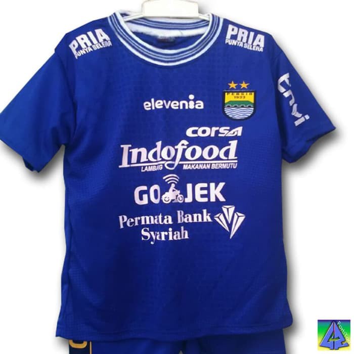 Unik Grosir Baju Jersey Persib Bandung Size Anak Liga 1 2018   Biru  4 Murah