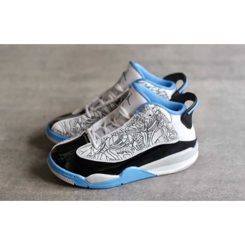 SEPATU ANAK ORIGINAL NIKE AIR JORDAN DUB ZERO WHITE VARASTY BLUE
