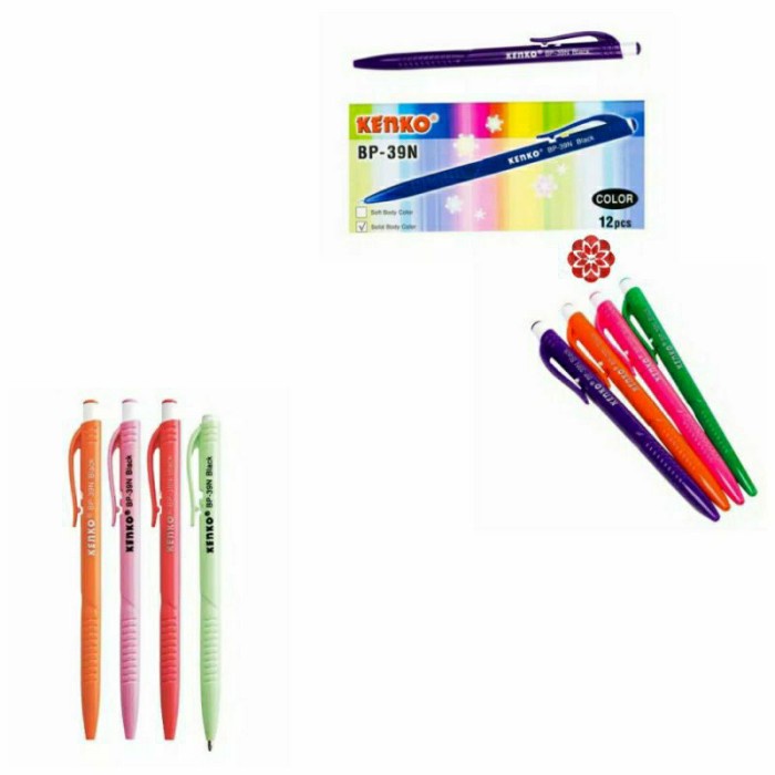 

MURAH Pulpen Pen Kenko BP39N LUSINAN - Hitam