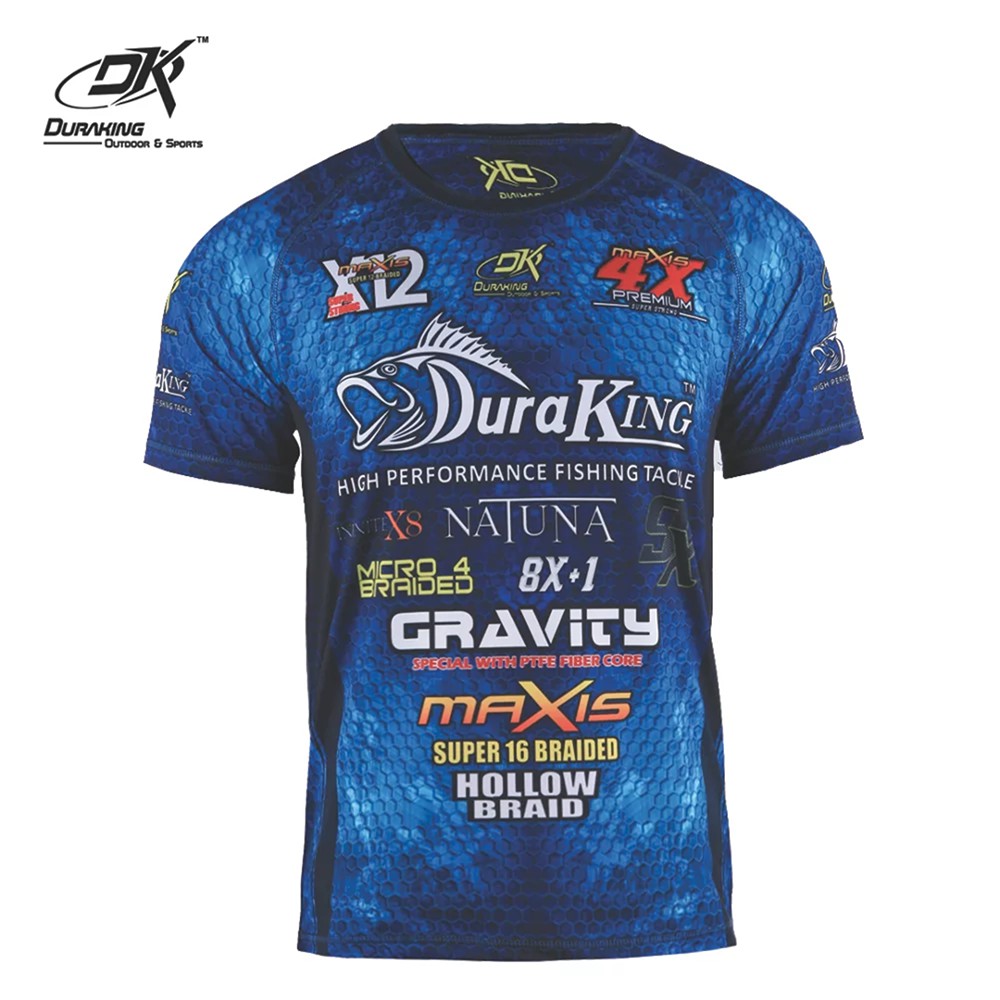 DK Fishing Jersey SS  All Brand Blue