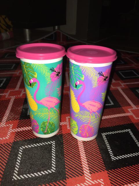 Giant Tumbler Flamingo 475ml Buatan Mexico Import