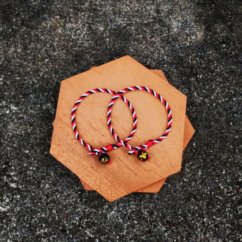 Gelang Tridatu Kancing Naga Mas / Gelang Tridatu Simple / Gelang Tridatu Khas Bali Murah / Craft Dewata