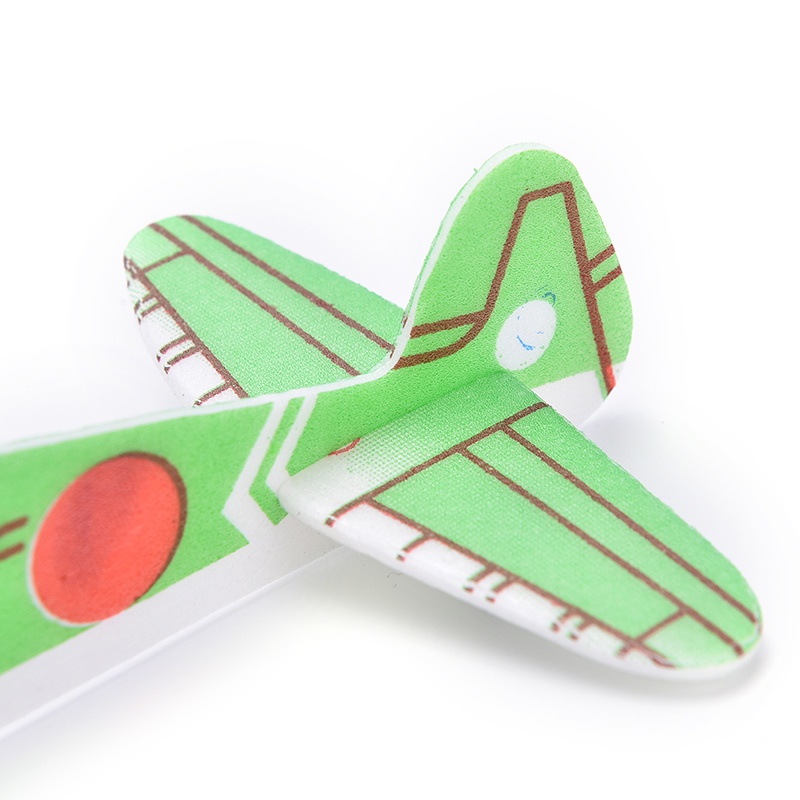 {LUCKID}12PCS/Set Foam Glider Prop Flying Gliders Plane Aeroplane Kids Children DIY Toys