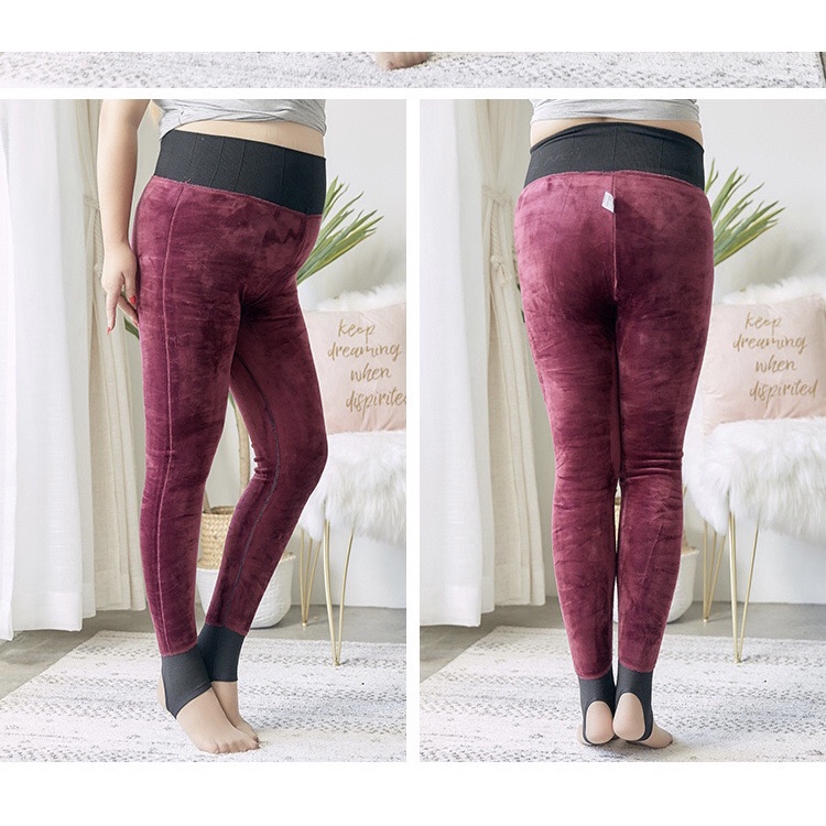 Legging Thermal Jumbo Wanita Super Tebal untuk Winter