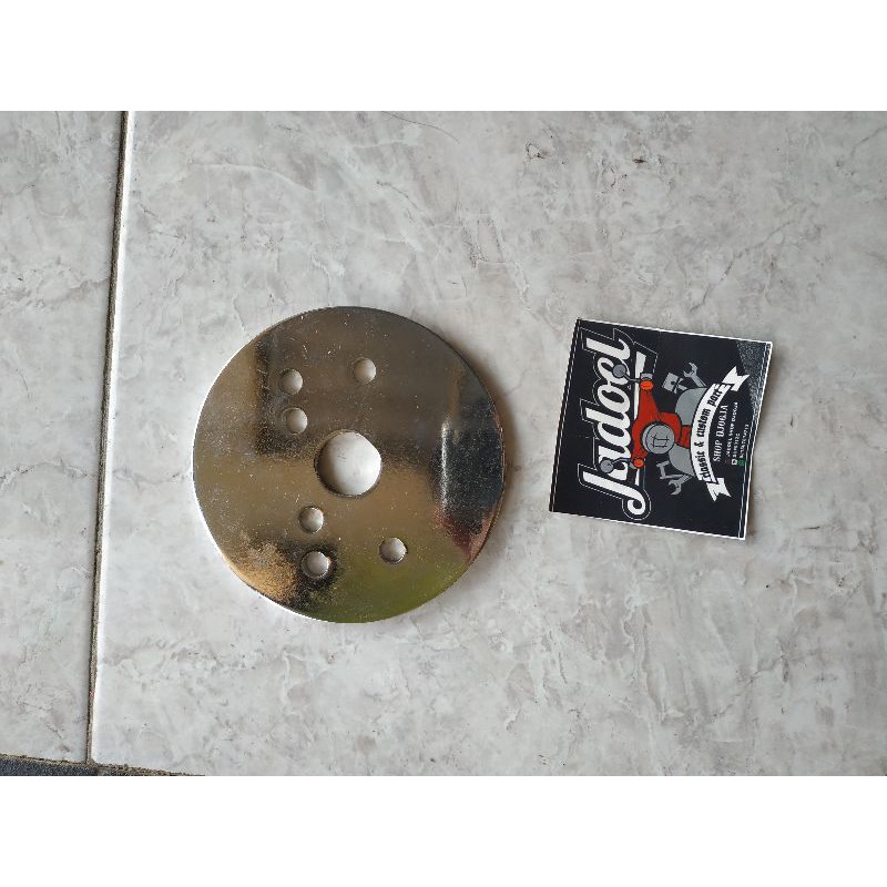 Dudukan Tatakan Bulat Stang Stir Street Cub Custom Cub Full Besi Chrome