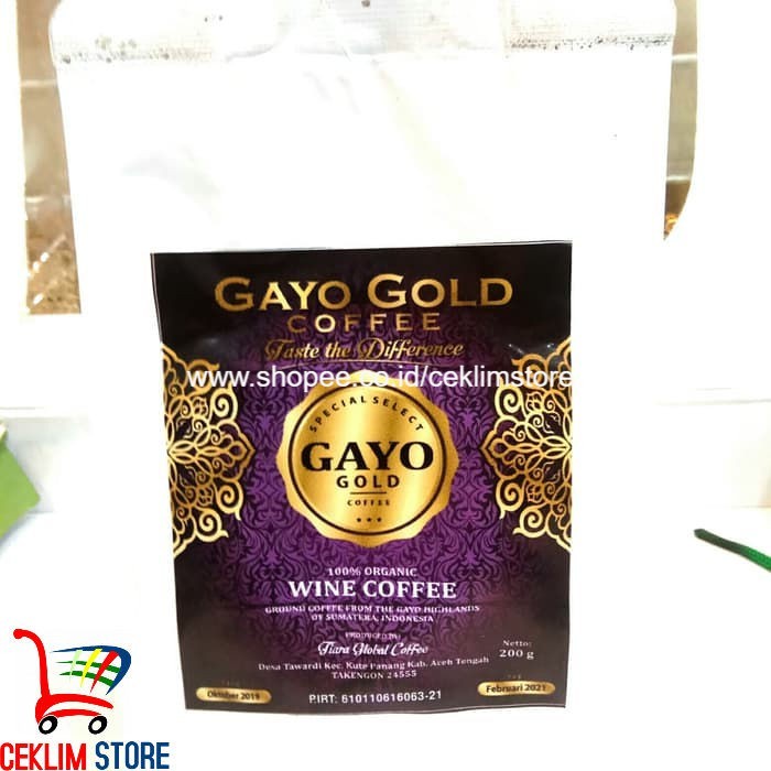 

Wine Coffe Arabica Gayo 250 Gram